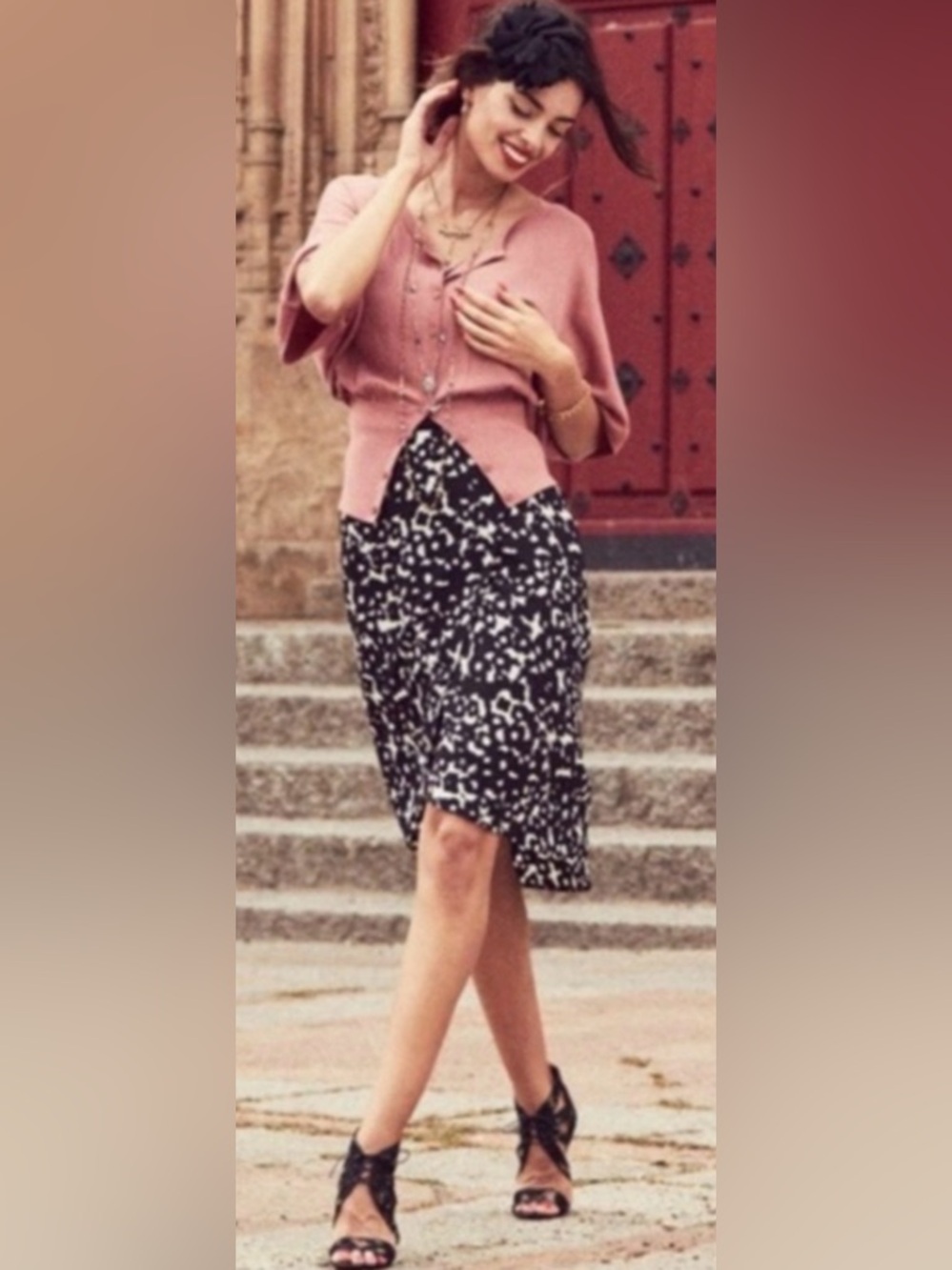 Cabi Kimono Cardigan in Brick Red - XL - Style 5284